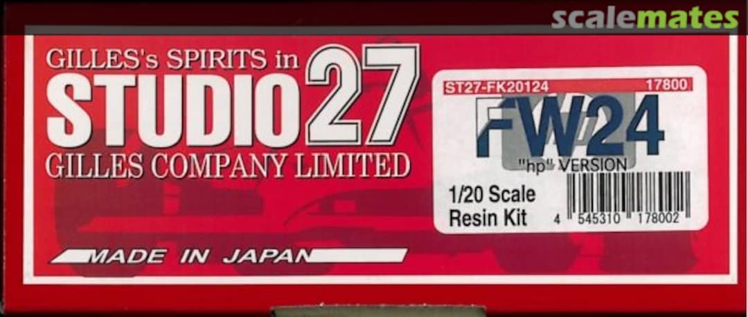 Boxart Williams FW24 ST27-FK20124 Studio27 Boxart Williams FW24 ST27-FK20124 Studio27
