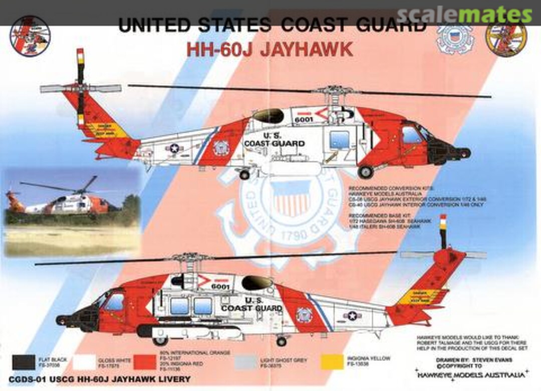 Boxart Sikorsky HH-60J Jayhawk CGDS-01 Hawkeye Models Boxart Sikorsky HH-60J Jayhawk CGDS-01 Hawkeye Models