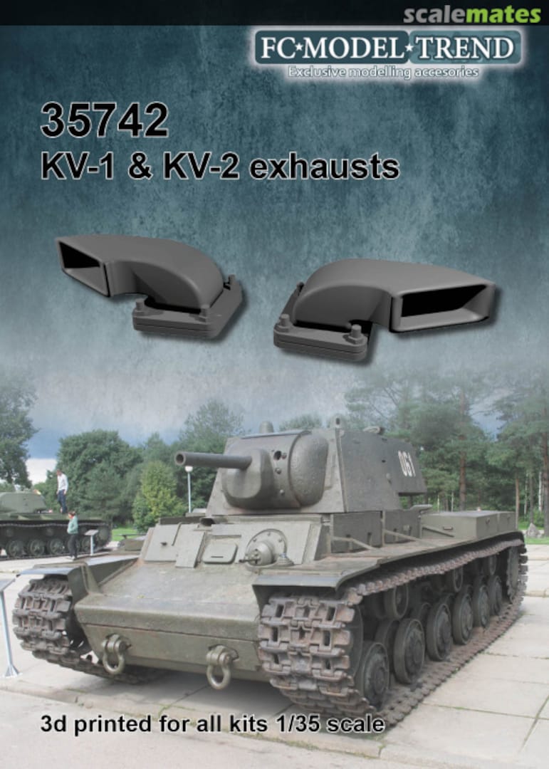 Boxart KV-1/2 exhausts 35742 FC Model Trend Boxart KV-1/2 exhausts 35742 FC Model Trend