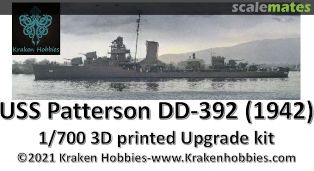 Boxart USS Patterson DD-392 (1942) 1-700-USS-PTT Kraken Hobbies Boxart USS Patterson DD-392 (1942) 1-700-USS-PTT Kraken Hobbies