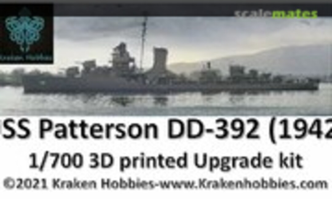 1:700 USS Patterson DD-392 (1942) (Kraken Hobbies 1-700-USS-PTT) 1-700-USS-PTT