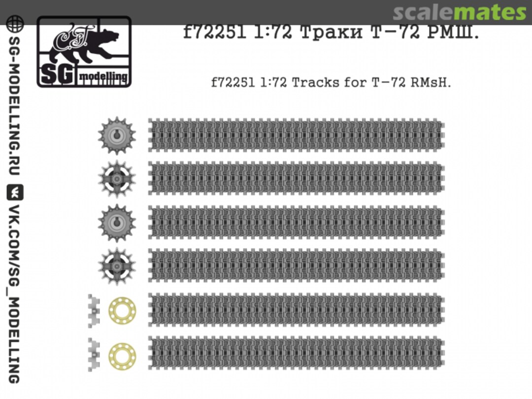 Contents T-72 RMsH Tracks f72251 SG-MODELLING Contents T-72 RMsH Tracks f72251 SG-MODELLING