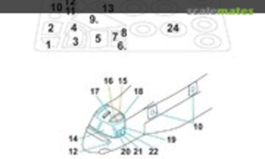 1:48 Bell MV-22 Osprey. Masks (Metallic Details MDM4825) MDM4825