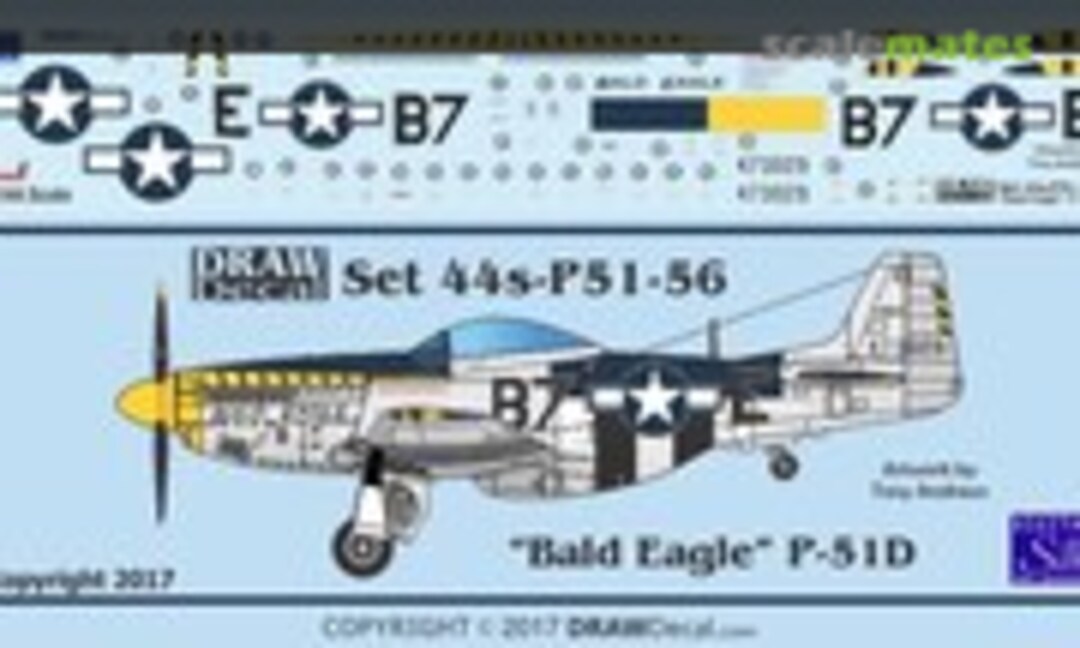 1:144 P-51D “Bald Eagle” (Draw Decal 44-P51-56) 44-P51-56