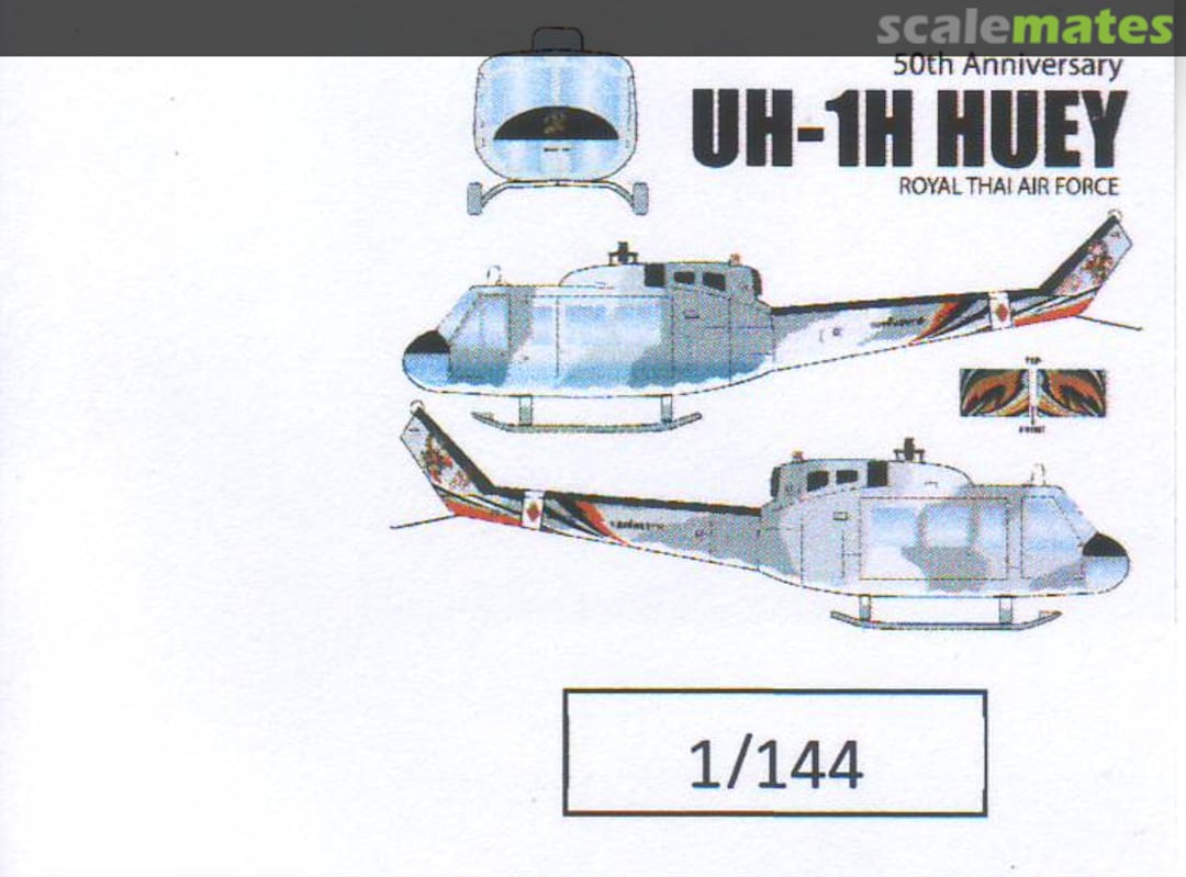 Boxart UH-1H Huey 144001 NPP Decal Boxart UH-1H Huey 144001 NPP Decal