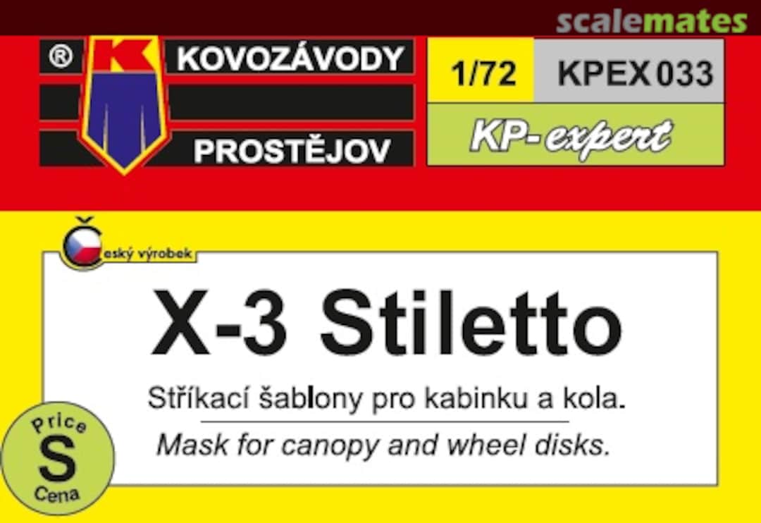 Boxart X-3 Stiletto KPEX 033 Kovozávody Prostějov Boxart X-3 Stiletto KPEX 033 Kovozávody Prostějov