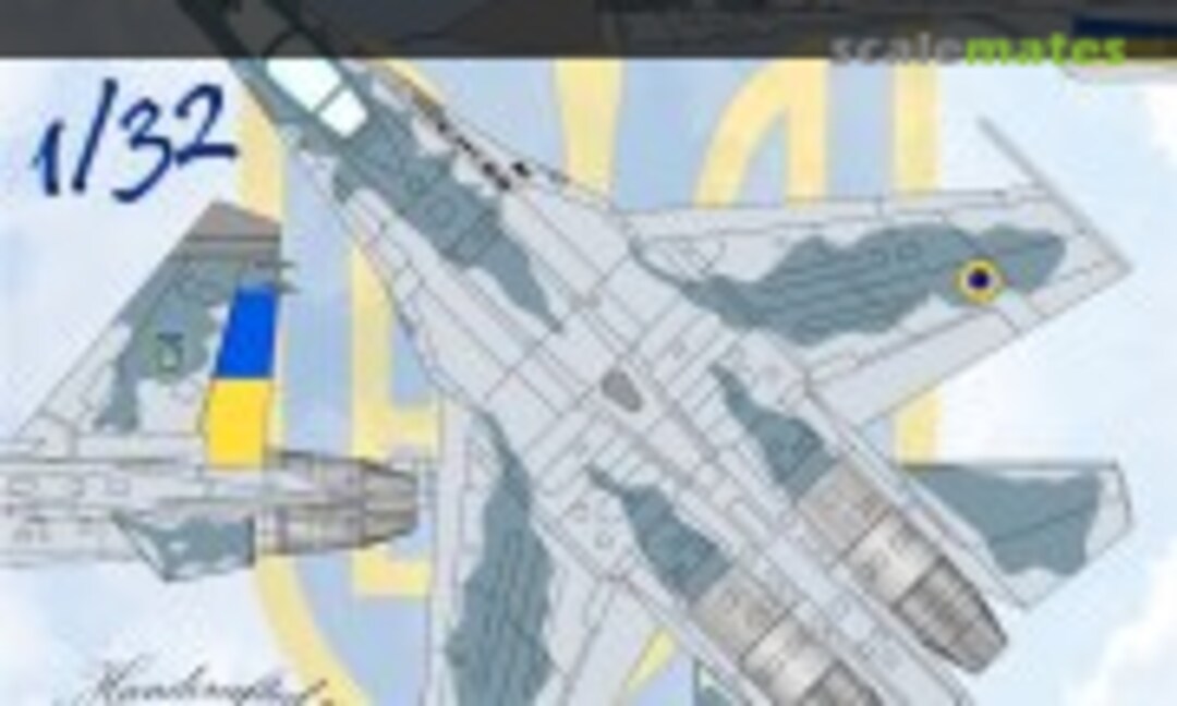 1:32 Su-27 Compass Ghost Ukrainian Flanker Camouflage Paint Mask set (DN Models 32/827-083) 32/827-083