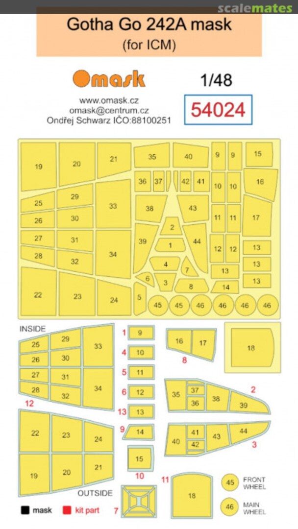 Boxart Gotha Go-242 A Masks 54024 Omask Boxart Gotha Go-242 A Masks 54024 Omask