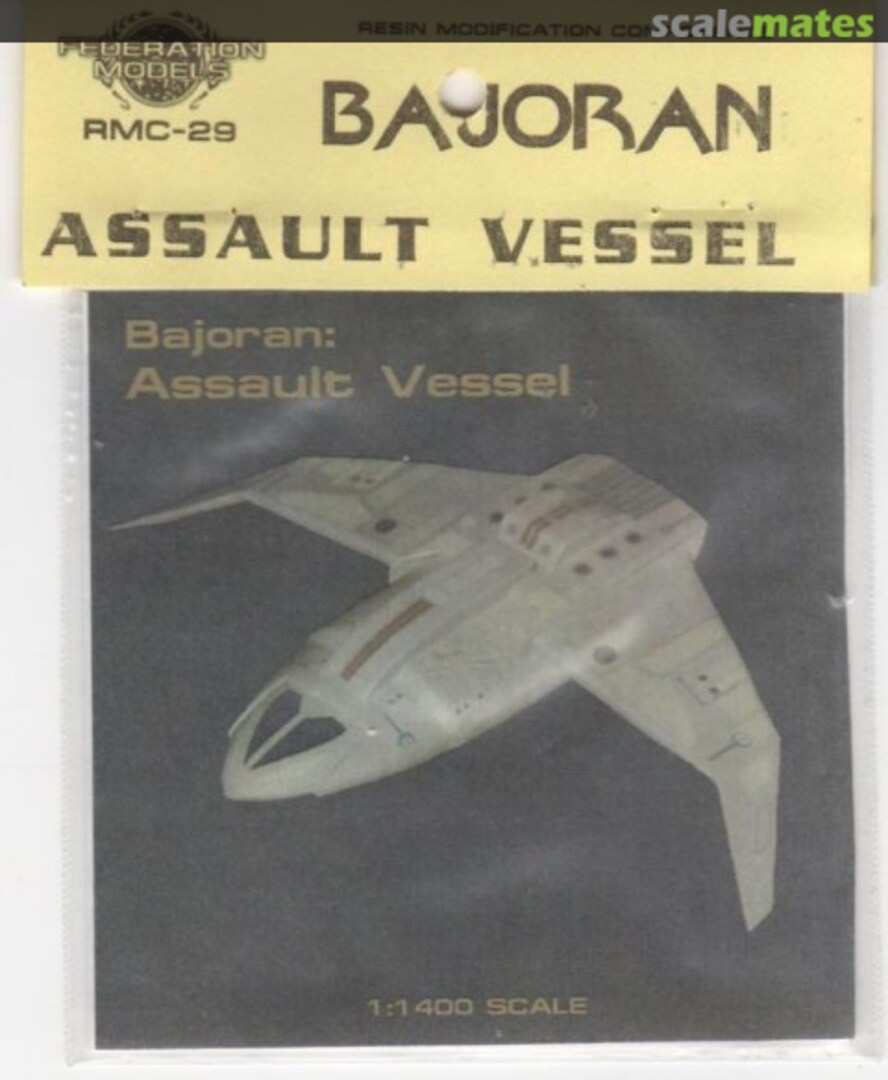 Boxart Bajoran Assault Vessel RMC-29 Federation Models Boxart Bajoran Assault Vessel RMC-29 Federation Models