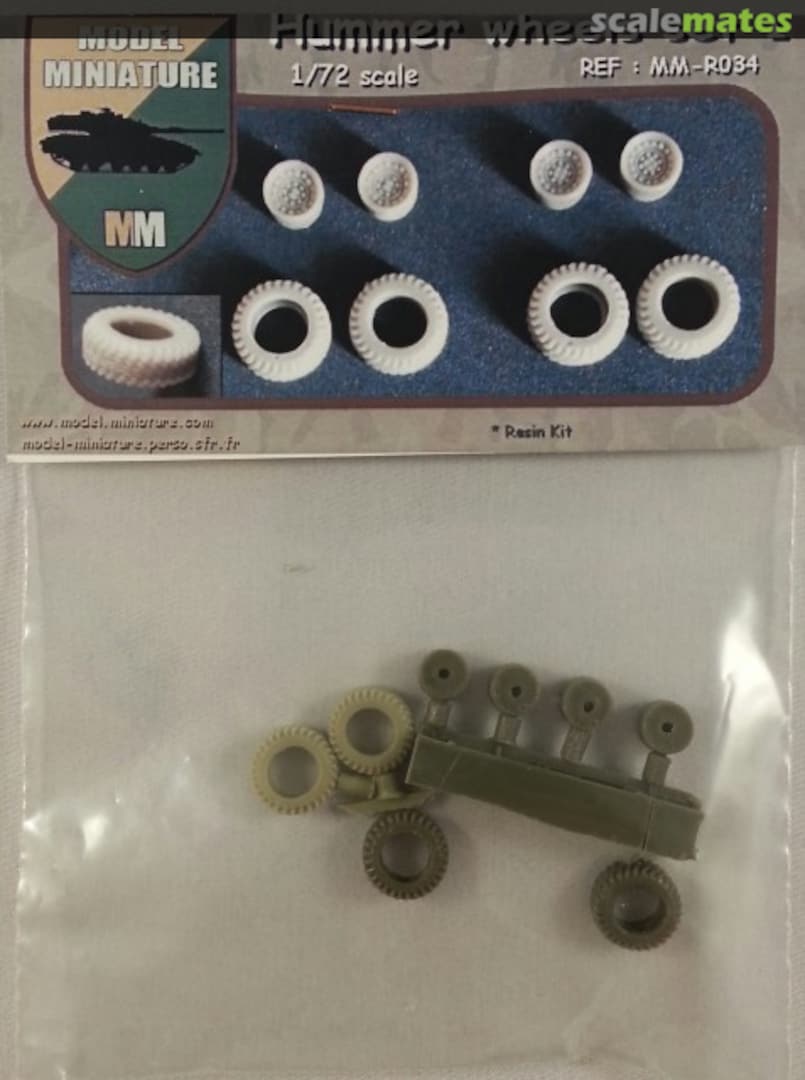 Boxart Hummer wheels set 1 MM-R034 Model Miniature Boxart Hummer wheels set 1 MM-R034 Model Miniature