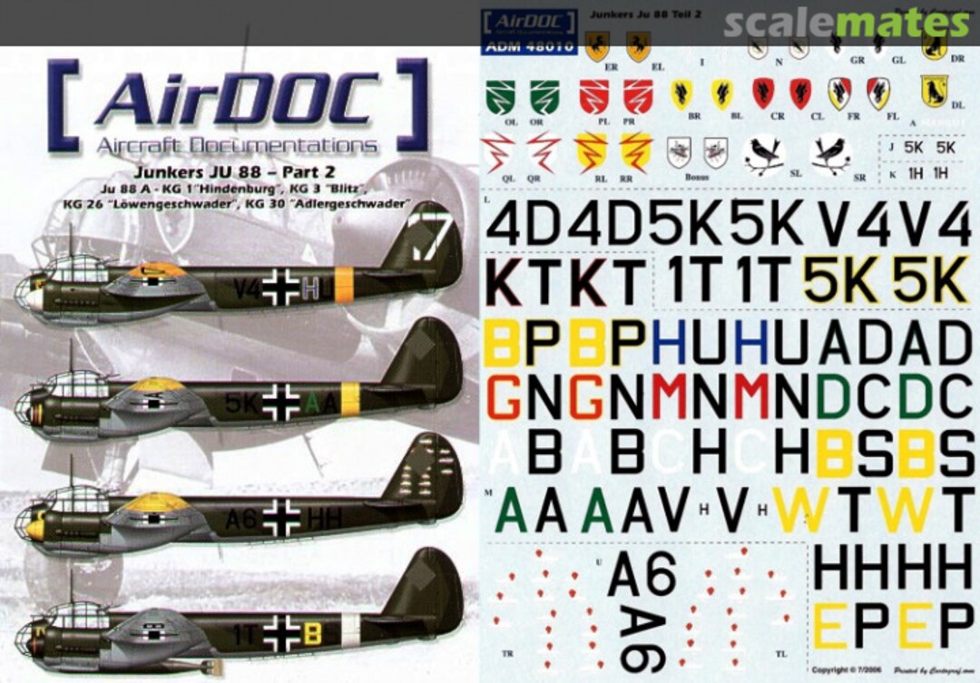 Boxart Junkers Ju 88 - Part 2 ADM48010 AirDOC Boxart Junkers Ju 88 - Part 2 ADM48010 AirDOC