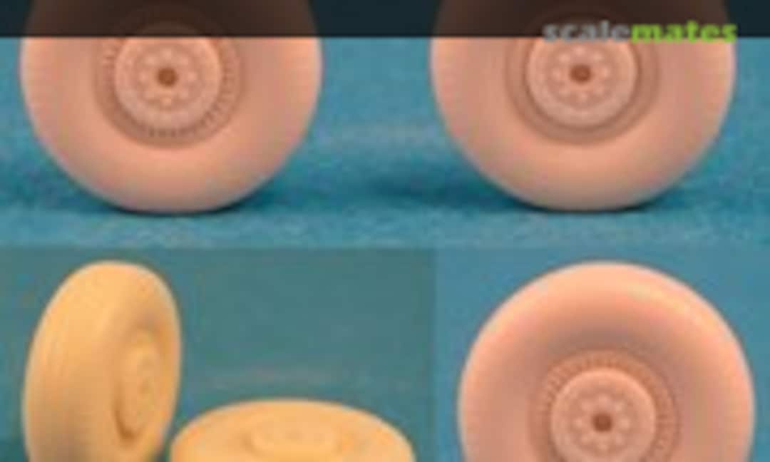 1:48 Weighted Wheels for Il-2 Sturmovick Kits (Royale Resin R101) R101
