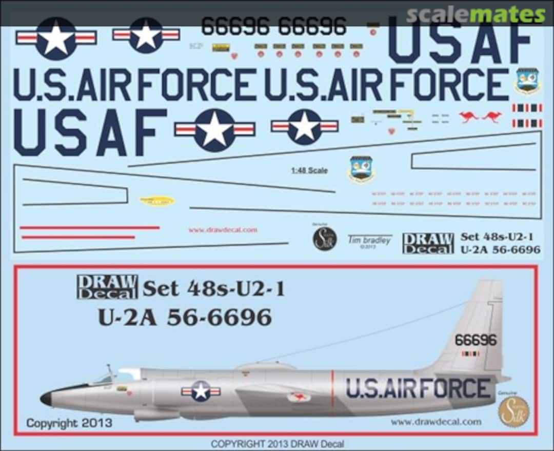 Boxart Lockheed U-2A 56-6696 48-U2-1 Draw Decal Boxart Lockheed U-2A 56-6696 48-U2-1 Draw Decal