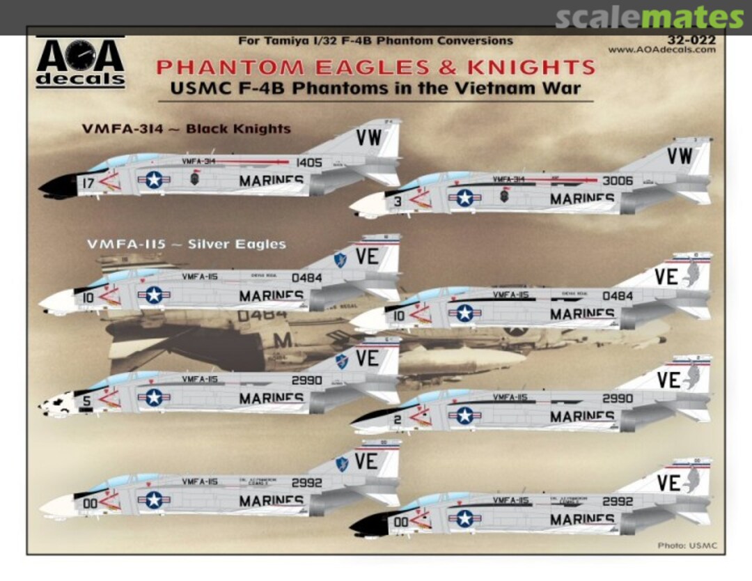 Boxart Phantom Eagles & Knights 32-022 AOA decals Boxart Phantom Eagles & Knights 32-022 AOA decals