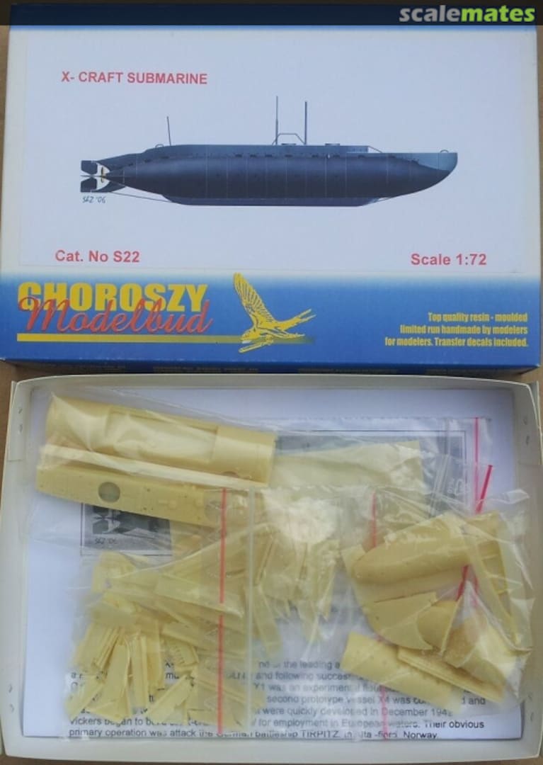 Boxart X - Craft (Mini Submarine) S22 Choroszy Modelbud Boxart X - Craft (Mini Submarine) S22 Choroszy Modelbud