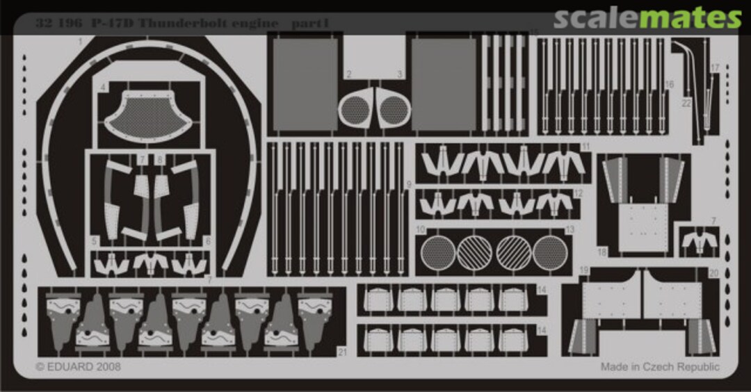 Boxart P-47D Thunderbolt engine 32196 Eduard Boxart P-47D Thunderbolt engine 32196 Eduard