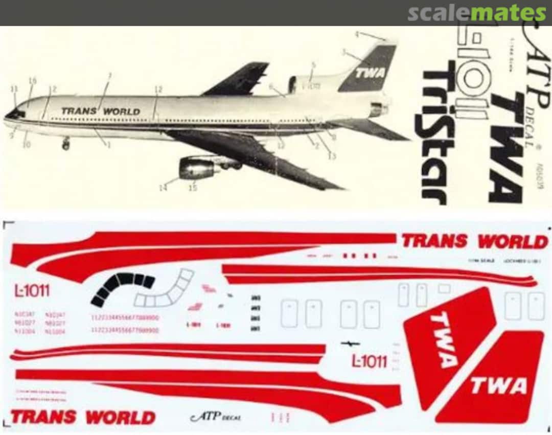 Boxart TWA L-1011 TriStar AD5039 ATP Airliners America Boxart TWA L-1011 TriStar AD5039 ATP Airliners America