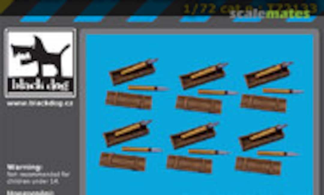 1:72 SU-100 Ammo Boxes with 100mm Ammunition (Black Dog T72133) T72133