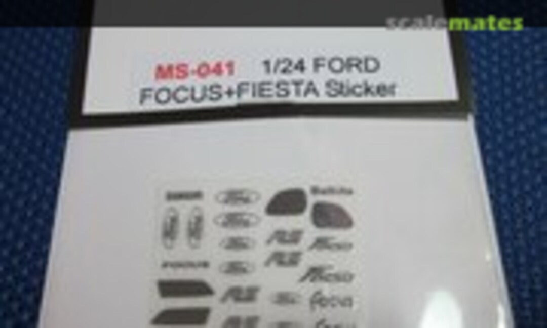 1:24 Ford Focus + Fiesta metal sticker (A+ Club MS-041)