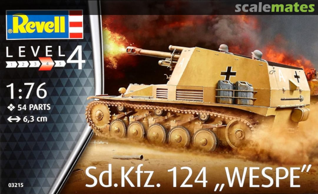 Boxart Sd.Kfz. 124 Wespe 03215 Revell Boxart Sd.Kfz. 124 Wespe 03215 Revell