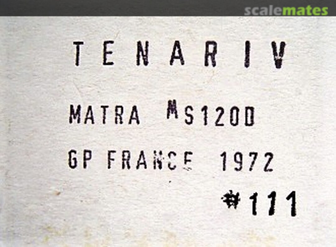 Boxart Matra MS 120D F1 "Shell" 111 Tenariv Boxart Matra MS 120D F1 "Shell" 111 Tenariv