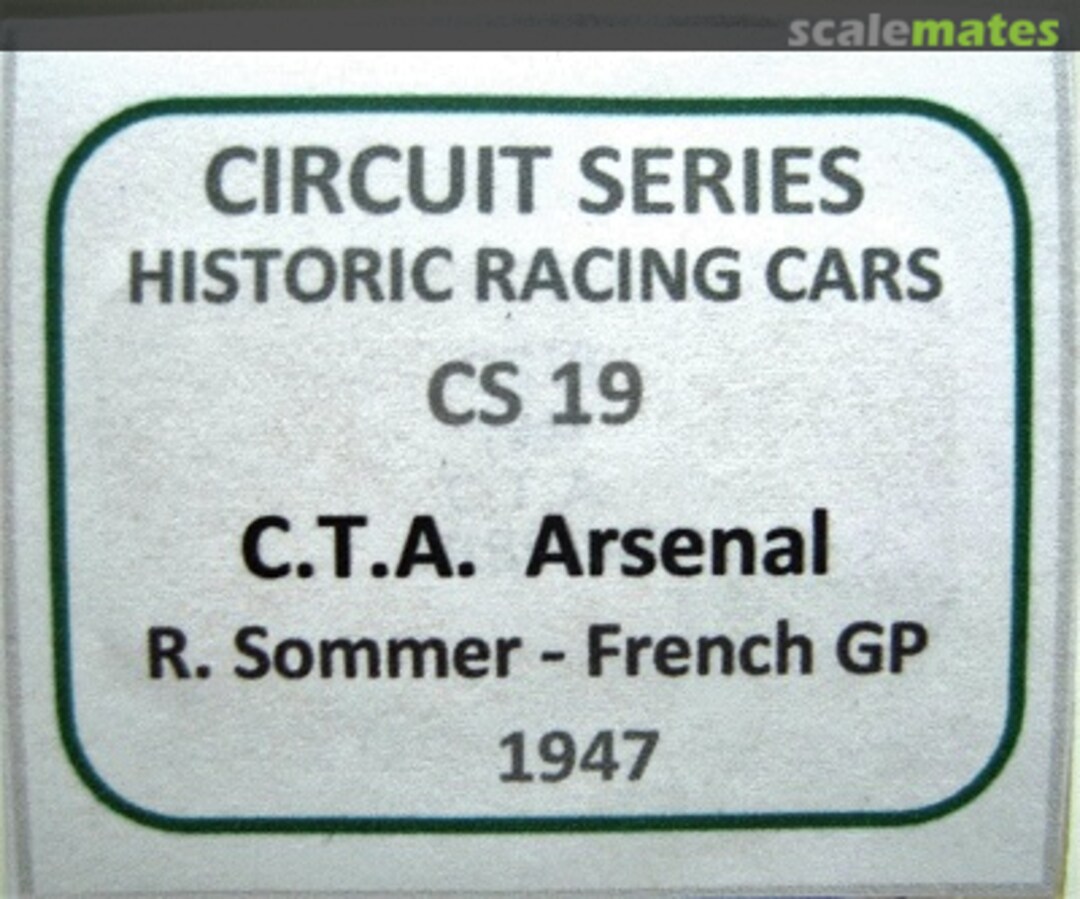 Boxart C.T.A. Arsenal CS19 Motorkits Boxart C.T.A. Arsenal CS19 Motorkits