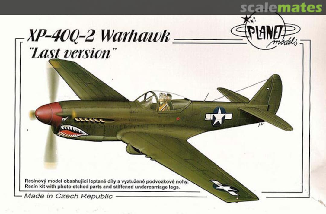 Boxart XP-40Q-2 Warhawk PLT104 Planet Models
