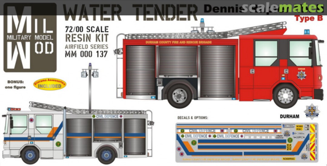 Contents Dennis Rapier Mk. II Type B Water Tender MM 000 137 Mil Mod Contents Dennis Rapier Mk. II Type B Water Tender MM 000 137 Mil Mod