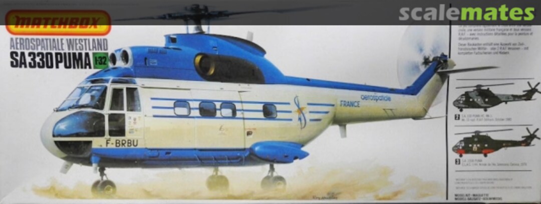 Boxart Aerospatiale Westland SA 330 Puma PK-507 Matchbox Boxart Aerospatiale Westland SA 330 Puma PK-507 Matchbox