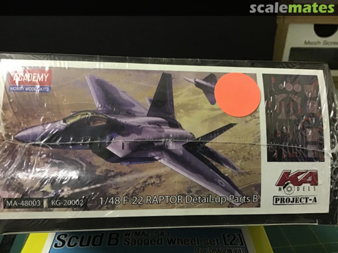 Boxart F-22 Raptor Detail-up Parts B MA-48003 KA Models Boxart F-22 Raptor Detail-up Parts B MA-48003 KA Models