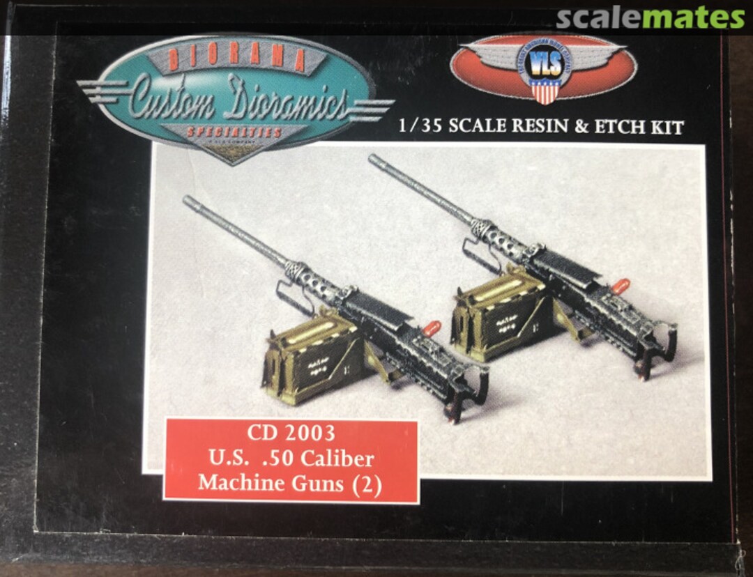 Boxart U.S. .50 Caliber Machine Guns (2) CD 2003 Custom Dioramics Boxart U.S. .50 Caliber Machine Guns (2) CD 2003 Custom Dioramics
