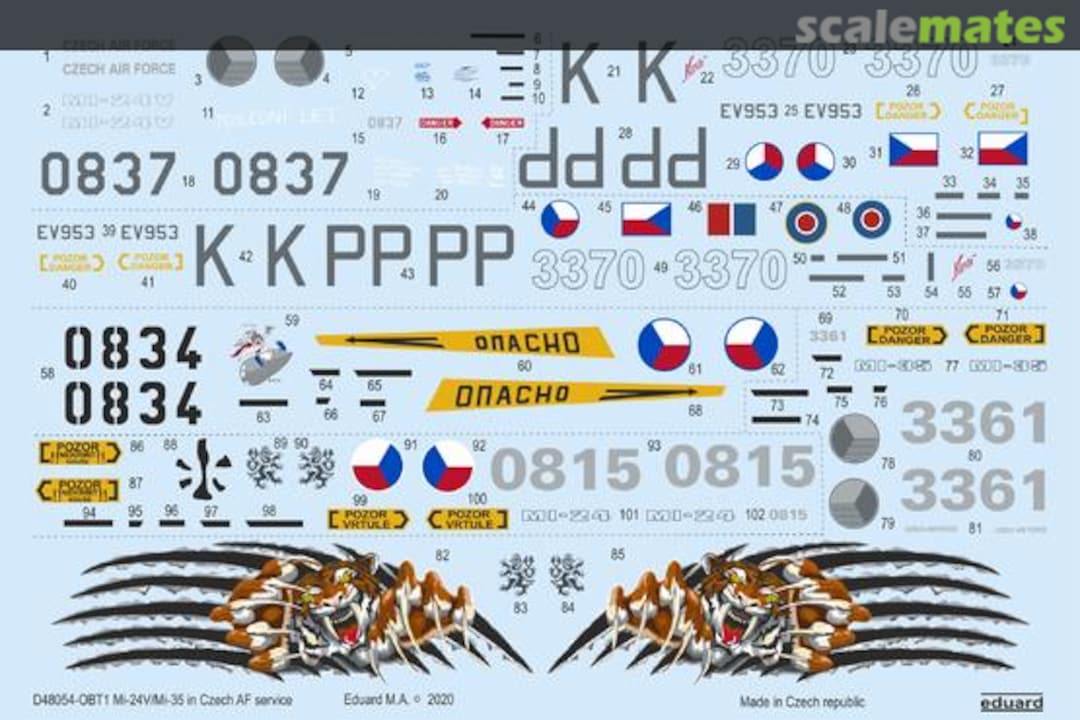 Contents Mi-24V/ Mi-35 in Czech AF Service D48054 Eduard Contents Mi-24V/ Mi-35 in Czech AF Service D48054 Eduard