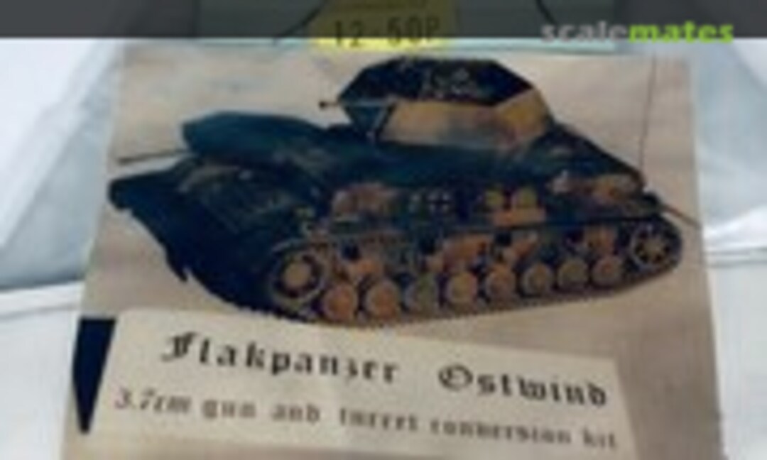 1:35 Flakpanzer Ostwind 3.7cm gun and turret conversion (Mole Military Miniatures 35) 35