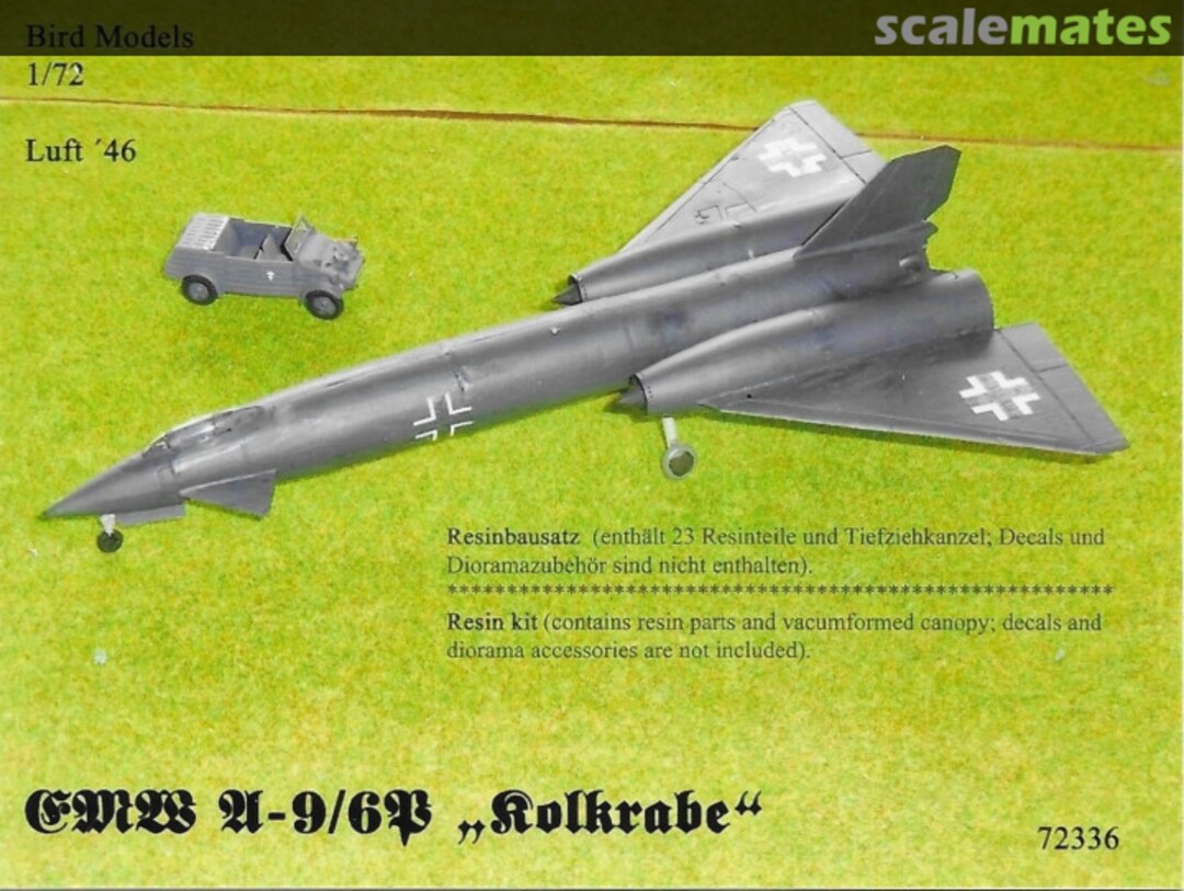 Boxart EMW A-9/6P Kolkrabe 72336 Bird Models Boxart EMW A-9/6P Kolkrabe 72336 Bird Models