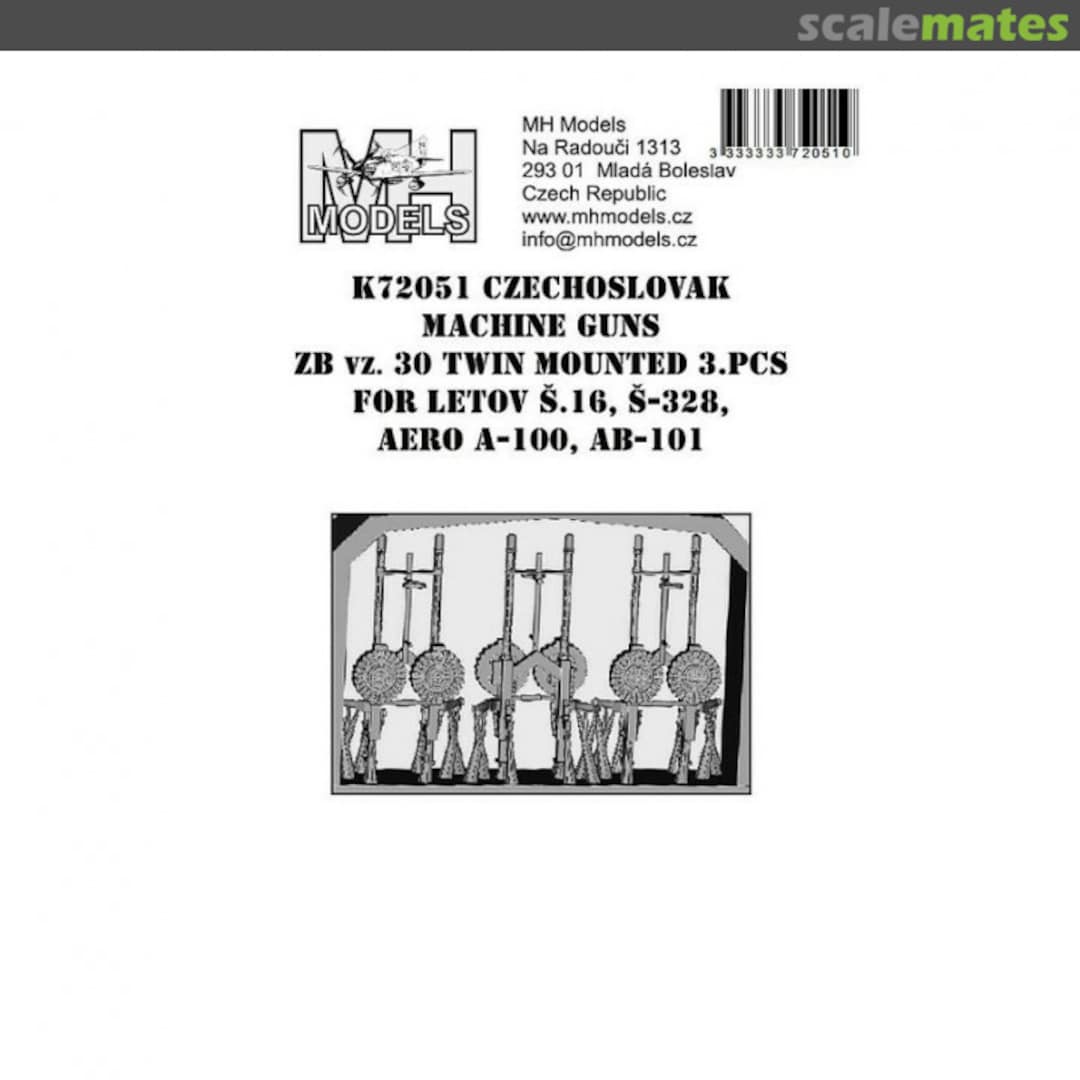 Boxart Czechoslovak machine gun ZB vz.30 K72051 MH Models Boxart Czechoslovak machine gun ZB vz.30 K72051 MH Models
