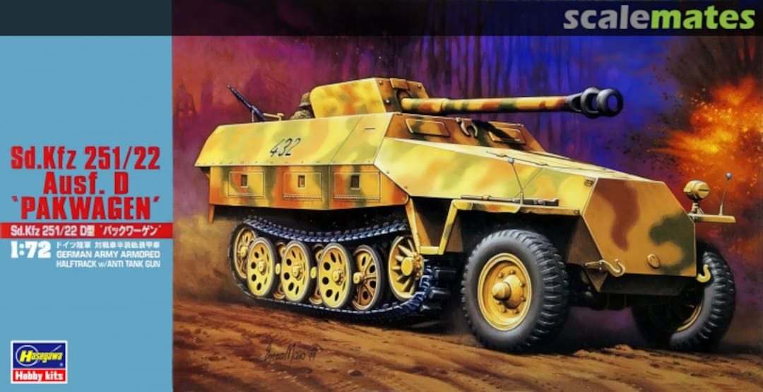 Boxart Sd.Kfz. 251/22 Ausf. D 'Pakwagen' 31145 Hasegawa Boxart Sd.Kfz. 251/22 Ausf. D 'Pakwagen' 31145 Hasegawa