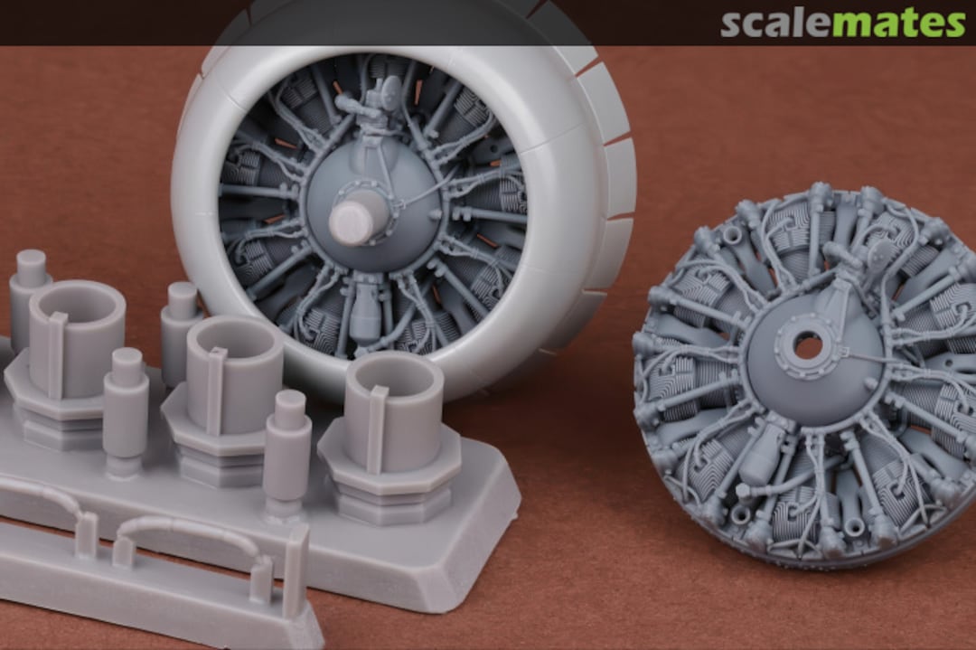 Boxart B-17 F/G Engine upgrade set SBS-32002 SBS Model