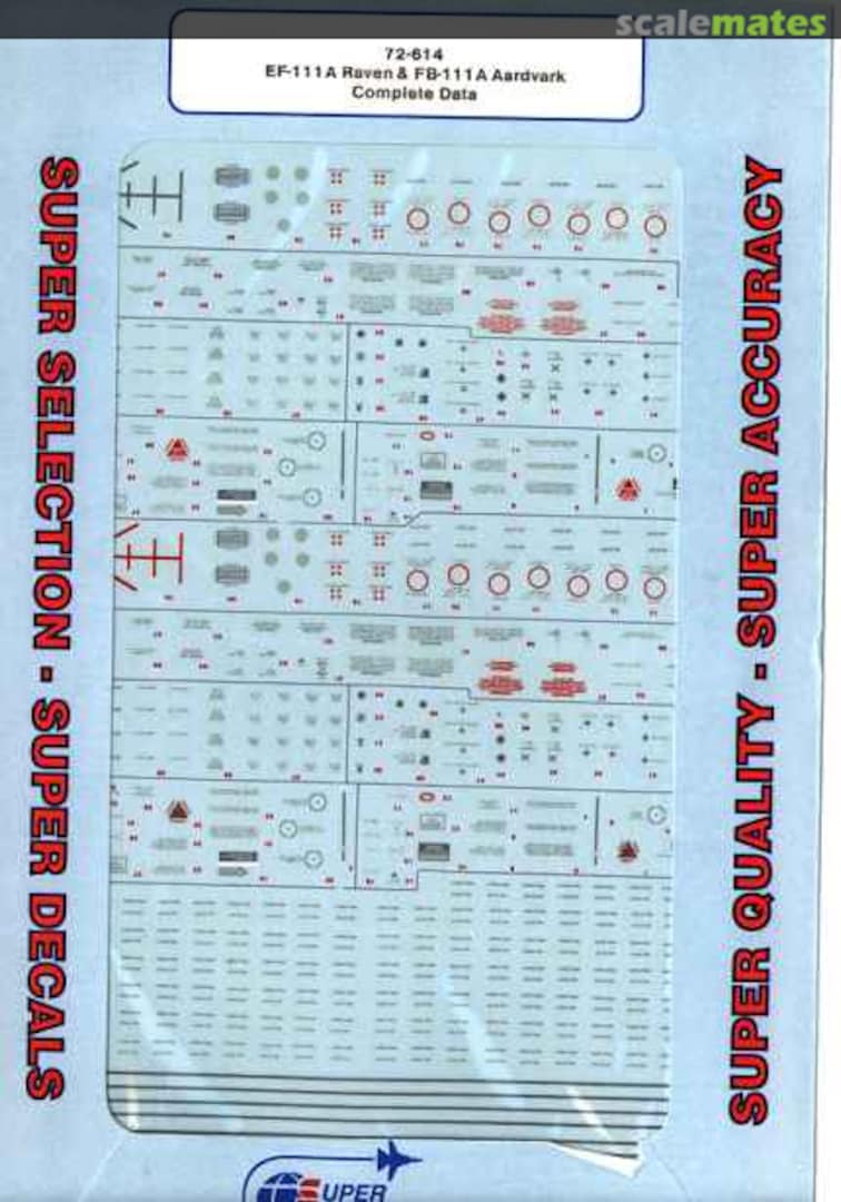 Boxart EF-111A Raven & FB-111A Aardvark 72-614 SuperScale International Boxart EF-111A Raven & FB-111A Aardvark 72-614 SuperScale International