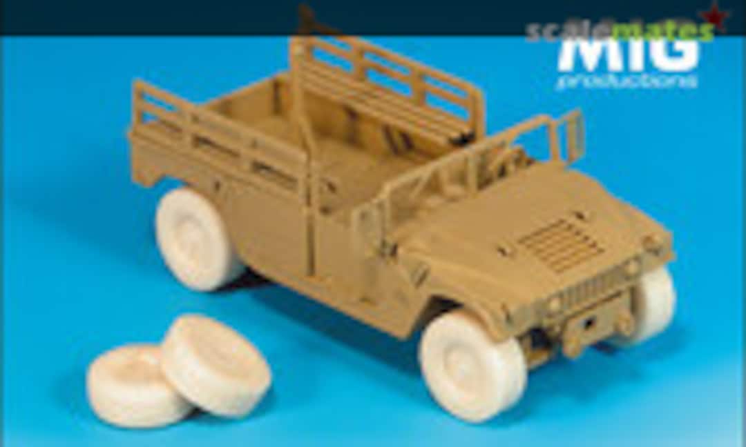 1:72 HUMVEE WHEELS (Agressive Pattern) (MIG Productions MP 72-089) MP 72-089