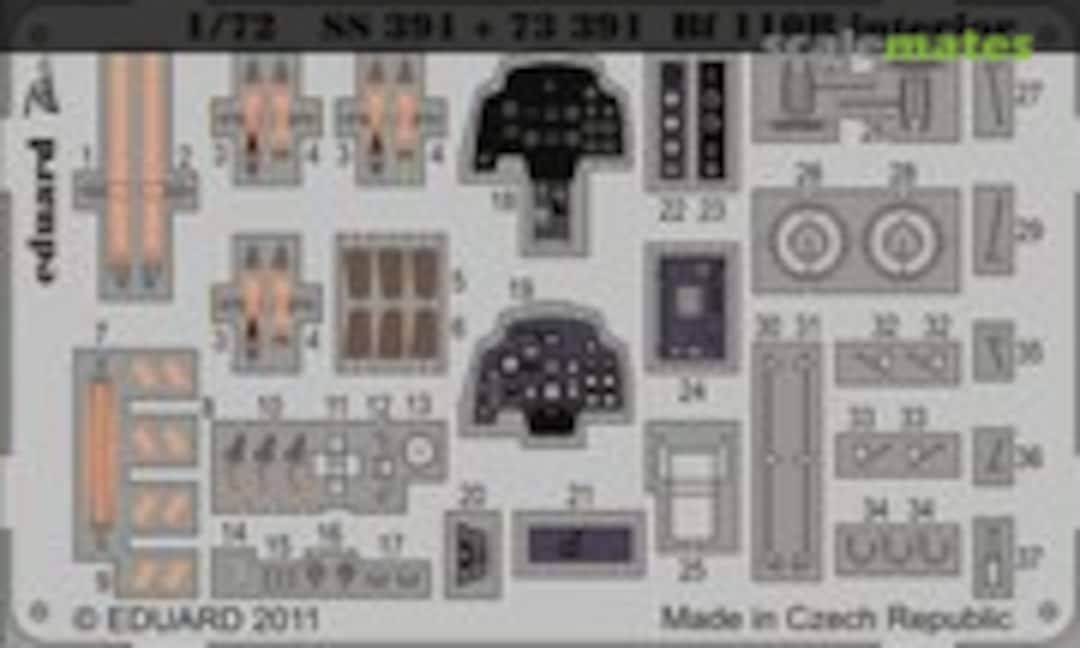 1:72 Bf 110 B interior (Eduard SS391)