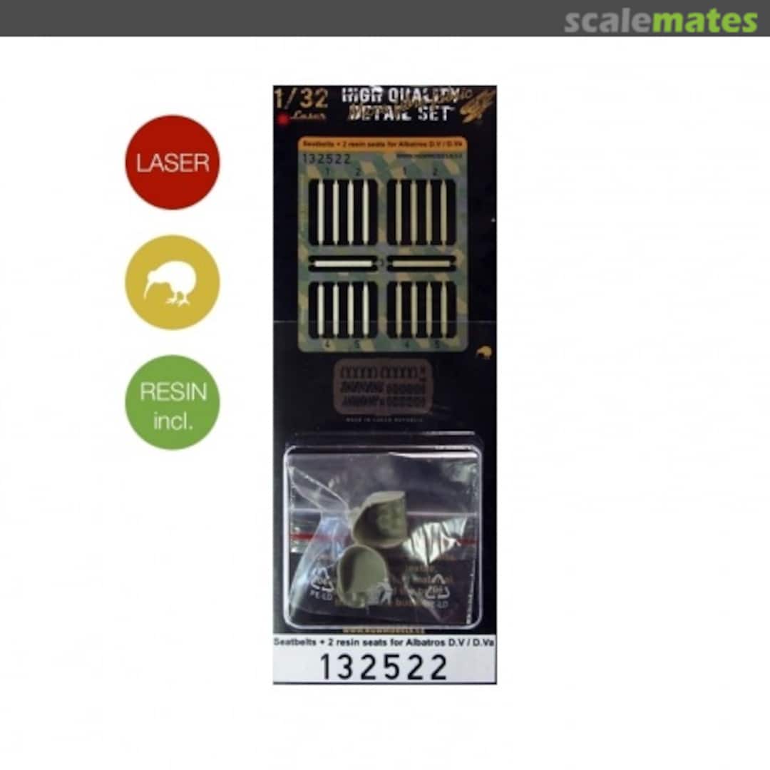 Boxart Albatros D.V & D.Va - Seatbelts & Seats 132522 HGW Models Boxart Albatros D.V & D.Va - Seatbelts & Seats 132522 HGW Models