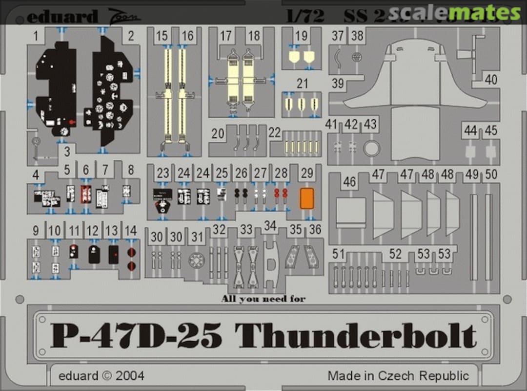Boxart P-47D-25 Thunderbolt "Bubbletop" SS249 Eduard Boxart P-47D-25 Thunderbolt "Bubbletop" SS249 Eduard