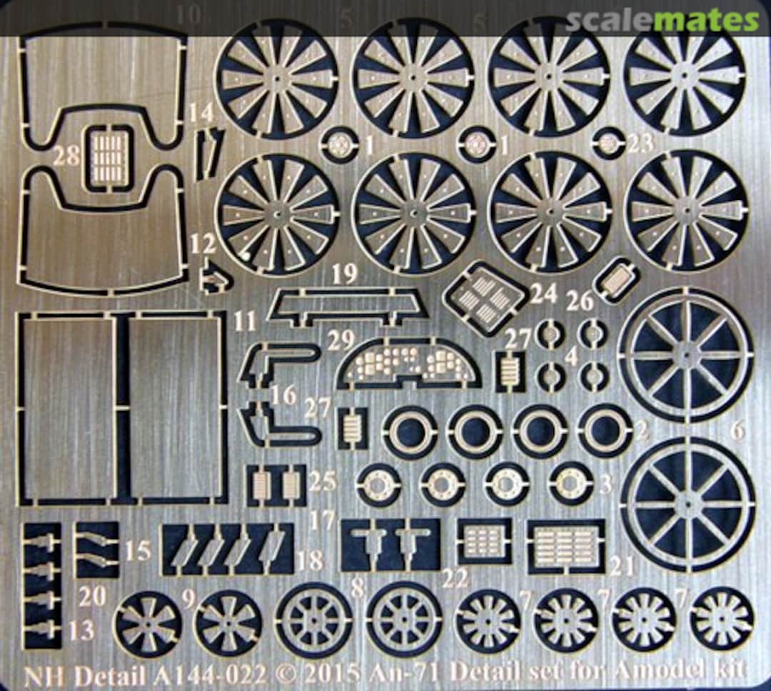 Boxart Antonov An-71 Detail Set for A Model A144-022 NH Detail