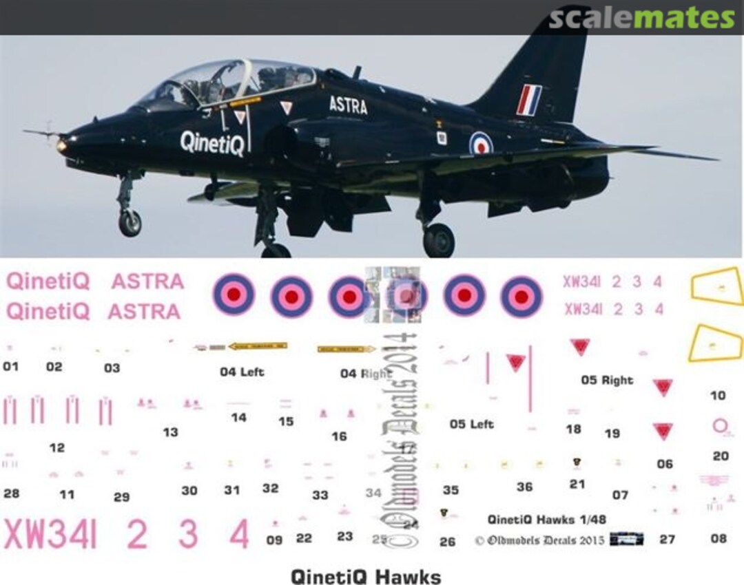 Boxart QinetiQ Hawks OMD0696 Oldmodels Decals Boxart QinetiQ Hawks OMD0696 Oldmodels Decals