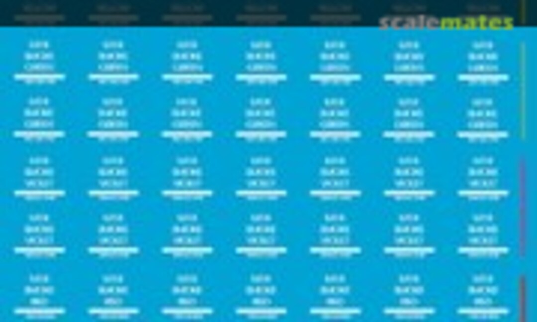 1:16 US Army Rauchgranaten Beschriftungen, Vietnam rot-gelb-grün-violett, komplett weiss (Peddinghaus-Decals 16 3700) 16 3700