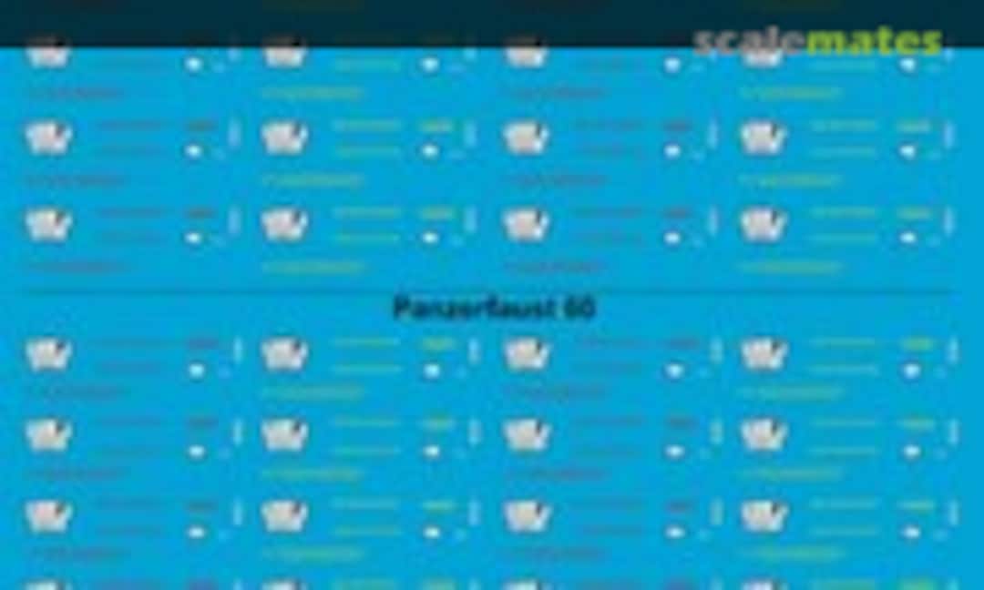 1:35 Beschriftungen Panzerfaust 60 und 100 (Peddinghaus-Decals EP 2264) EP 2264