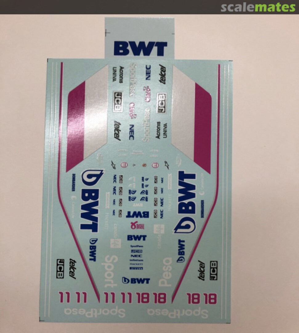 Boxart Racing Point RP19 2019 Full Sponsor Decal DPRP19 DECAL PIT Boxart Racing Point RP19 2019 Full Sponsor Decal DPRP19 DECAL PIT