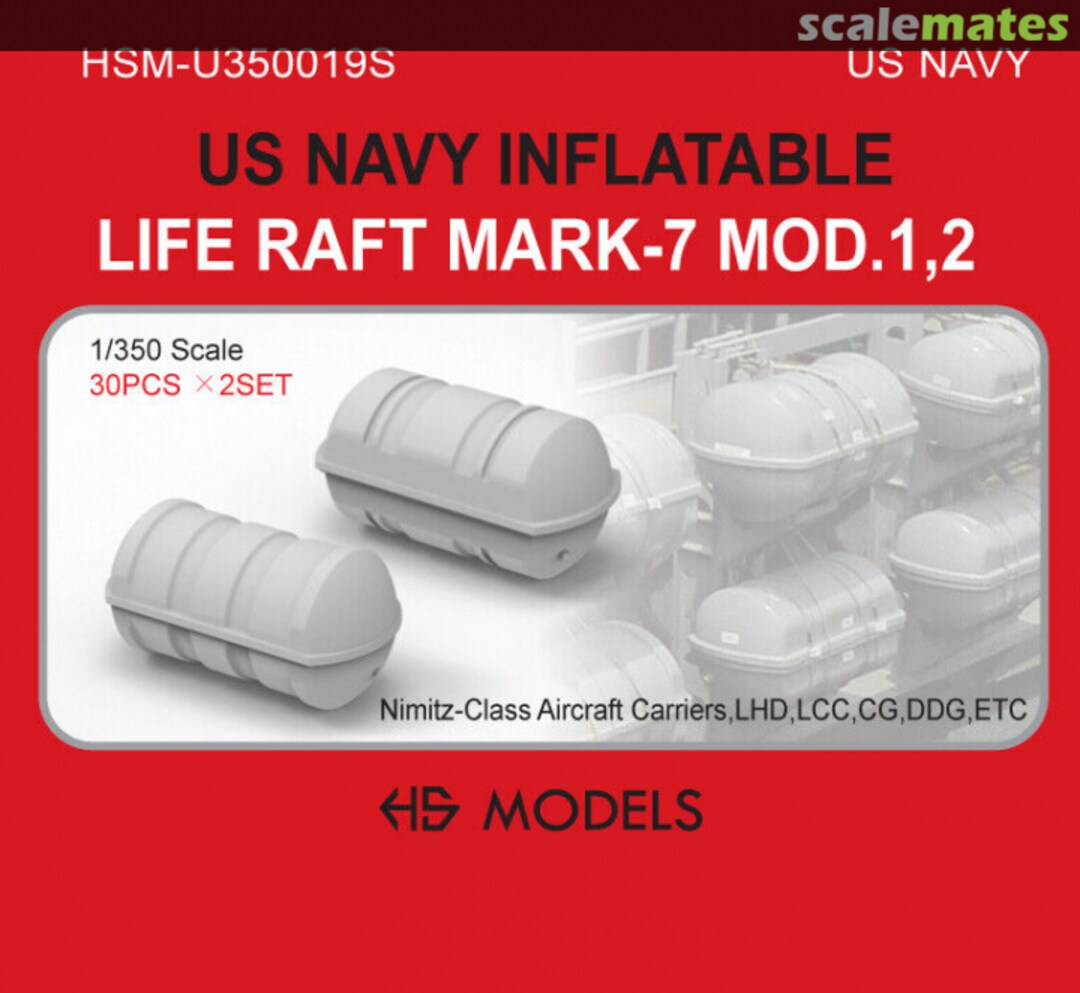 Boxart Inflatable Life Raft Mk.7 Mod.1/2 HSM-U350019S HS Models Boxart Inflatable Life Raft Mk.7 Mod.1/2 HSM-U350019S HS Models