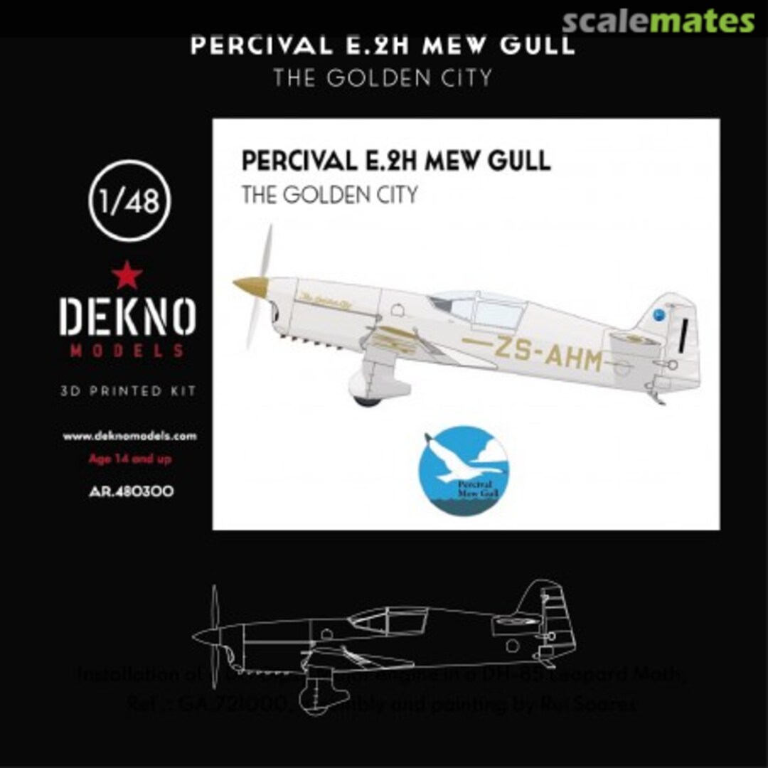 Boxart Percival E.2H Mew Gull AR.480300 Dekno Models Boxart Percival E.2H Mew Gull AR.480300 Dekno Models