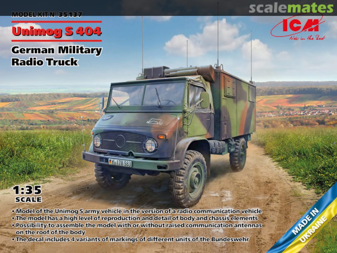 Boxart Unimog S 404 35137 ICM Boxart Unimog S 404 35137 ICM
